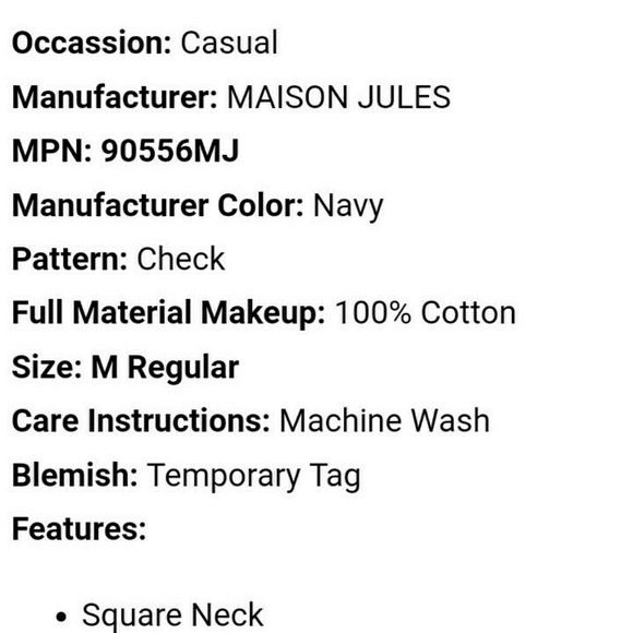 Maison Jules|Plaid Top - Picture 7 of 8